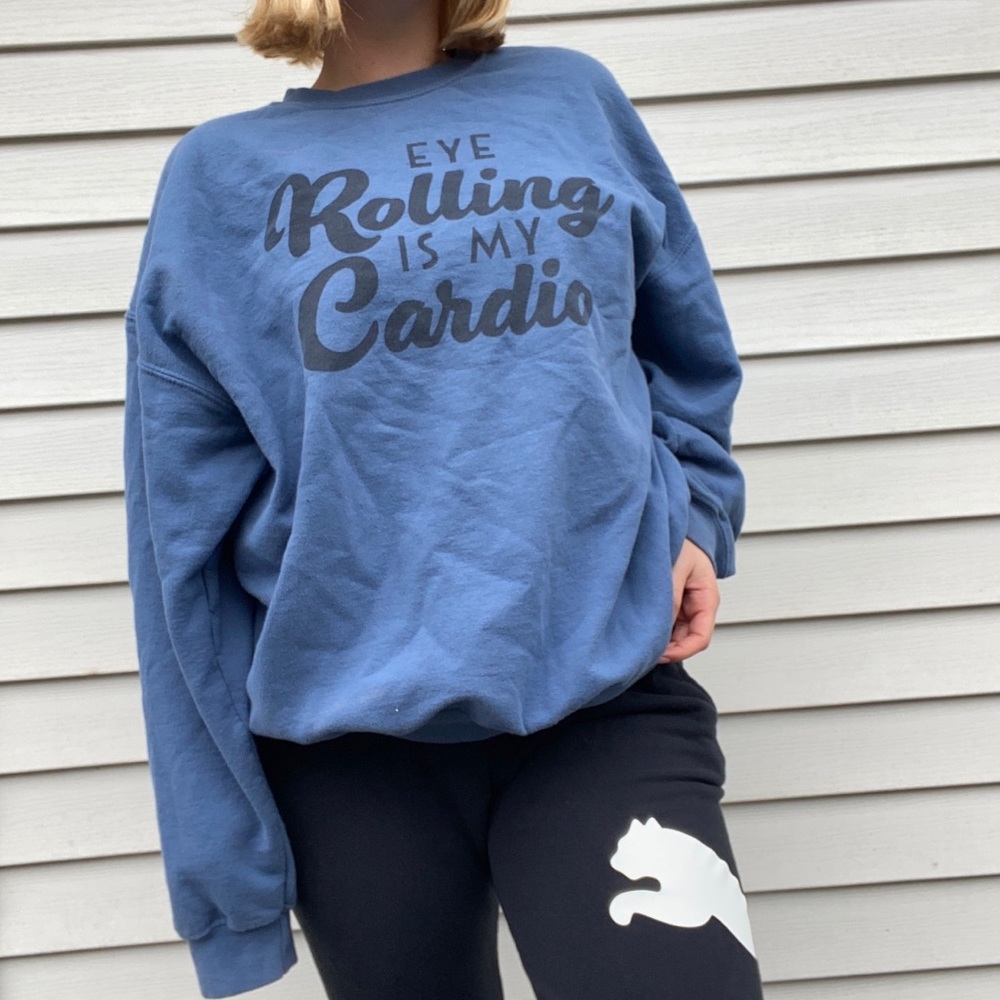 Eye rolling is my cardio crewneck sweatshirt
